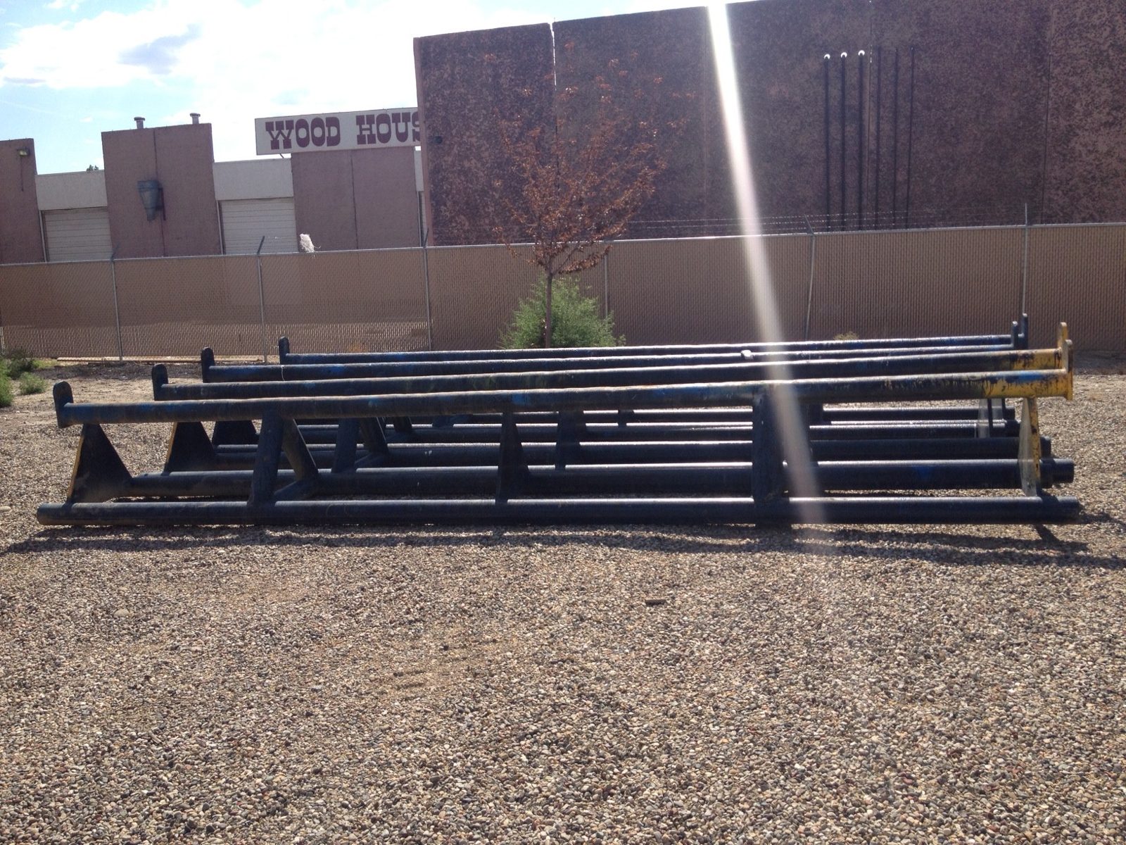 Fabricated steel pipe stands
